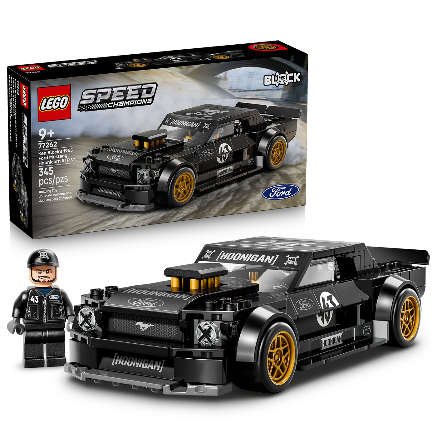 LEGO 1965 black mustang with box